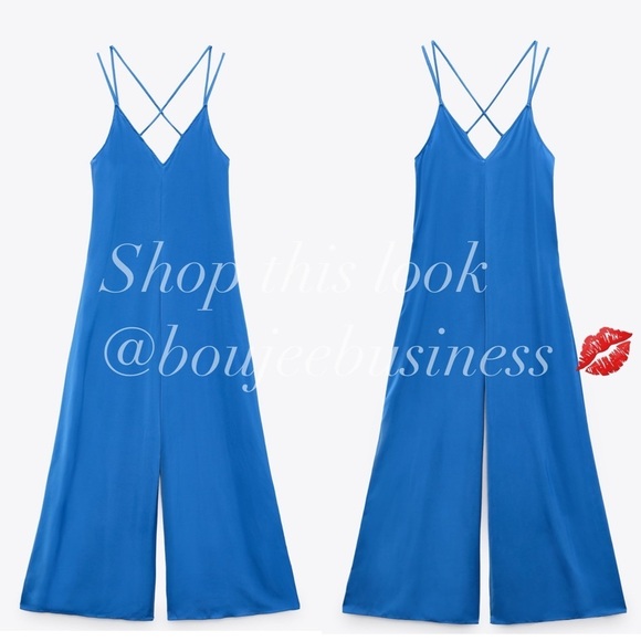 ZARA Satin Effect Jumpsuit - Picture 6 of 6